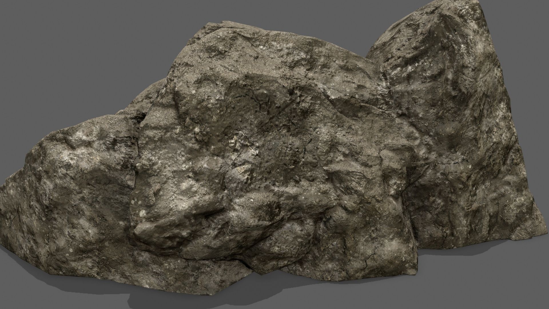 Rock Stairs Low-poly 3D model_9