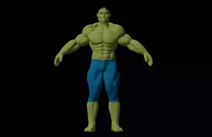 The Hulk Character giant body