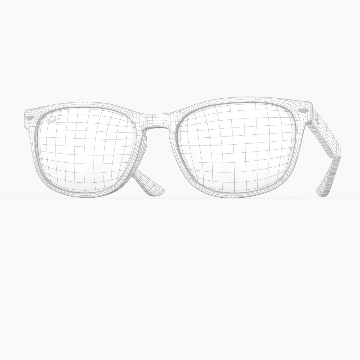 Ray Ban Sunglass Polarized Green Classic G-15 RB2184 3D model_32