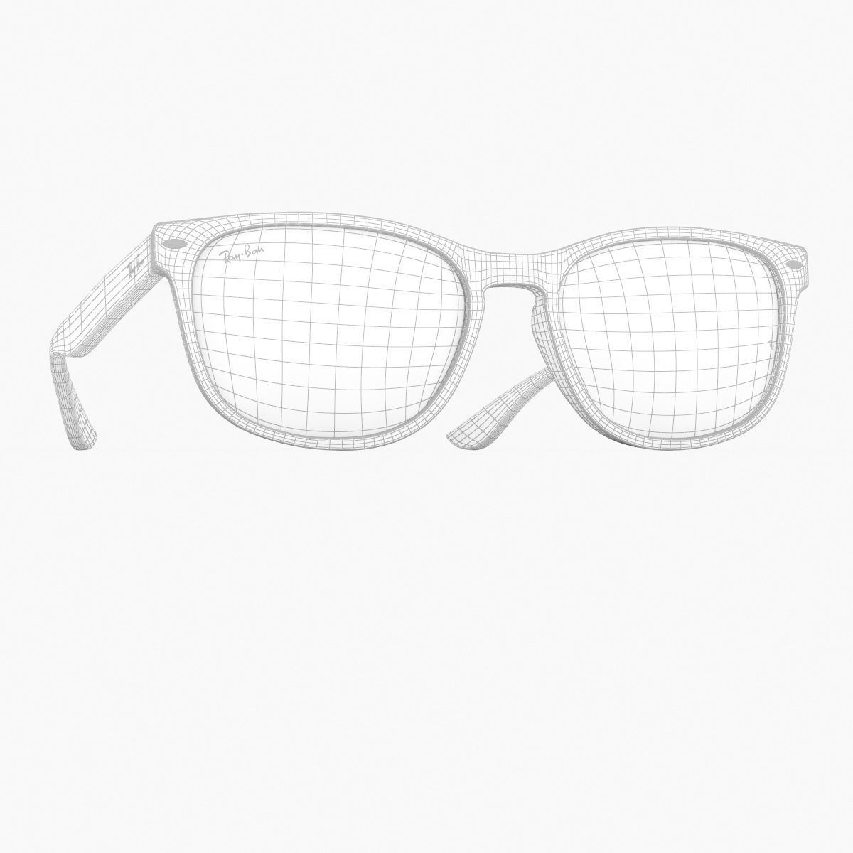 Ray Ban Sunglass Polarized Green Classic G-15 RB2184 3D model_34