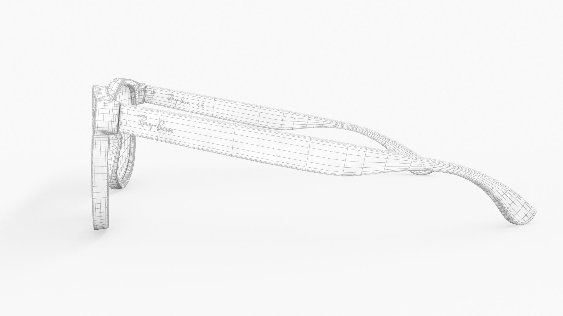 Ray Ban Sunglass Polarized Green Classic G-15 RB2184 3D model_10