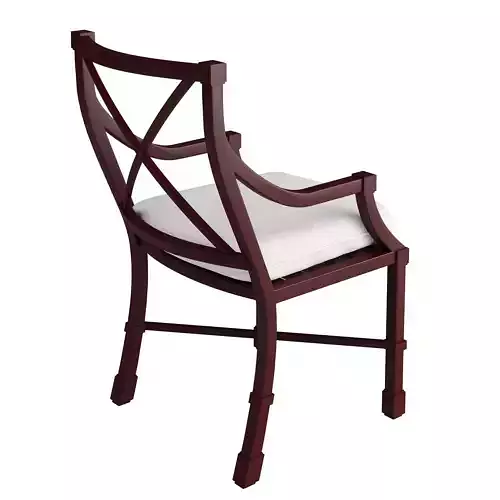 Suzanne Kasler Directoire Armchairs - Set of 2 with 2 Cushions 3D model