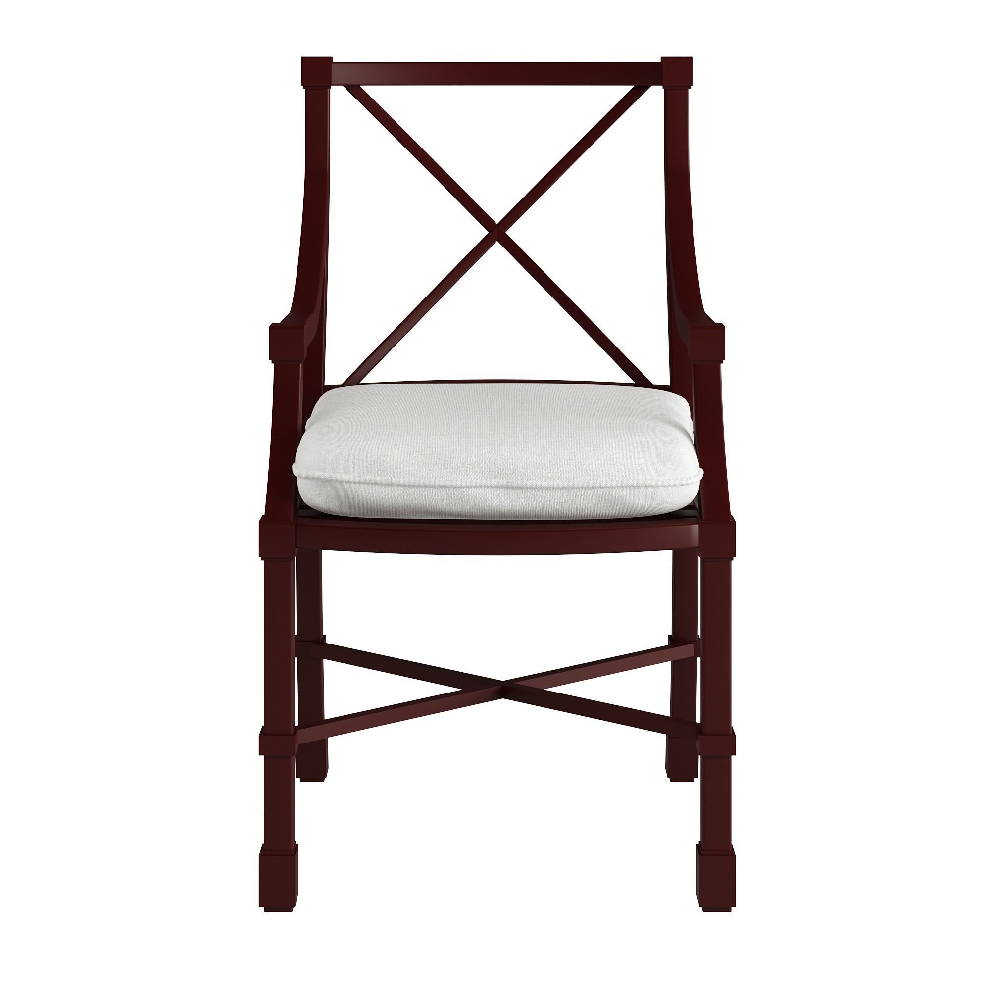 Suzanne Kasler Directoire Armchairs - Set of 2 with 2 Cushions 3D model_2