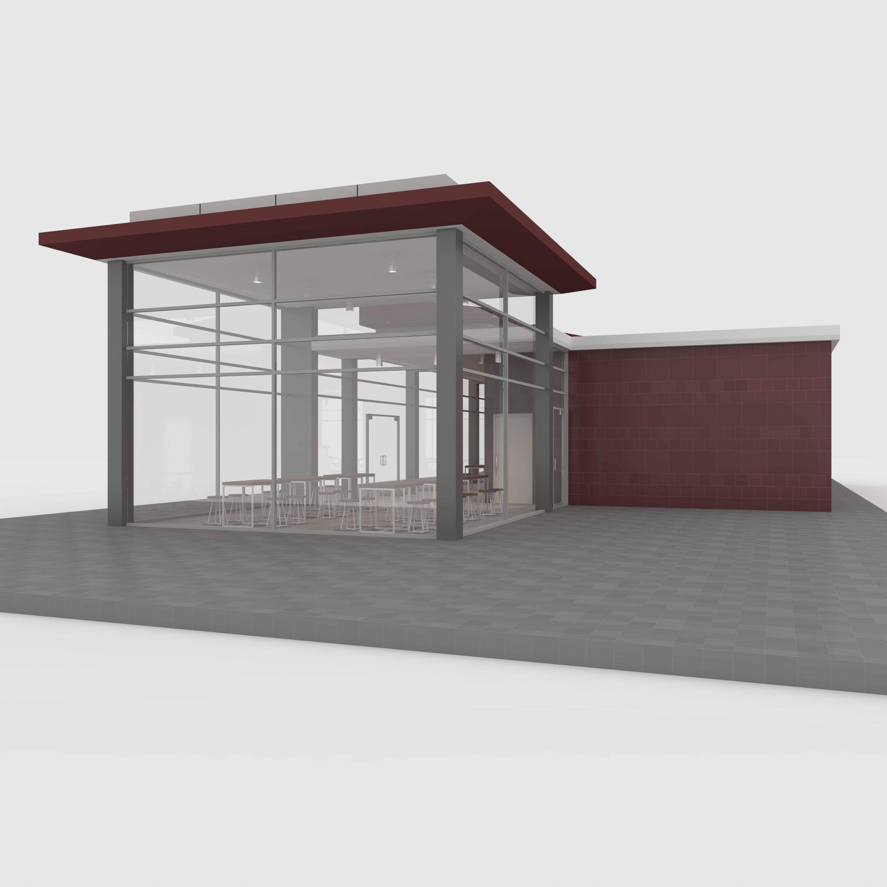 Cafe Modern 2 3D model_8