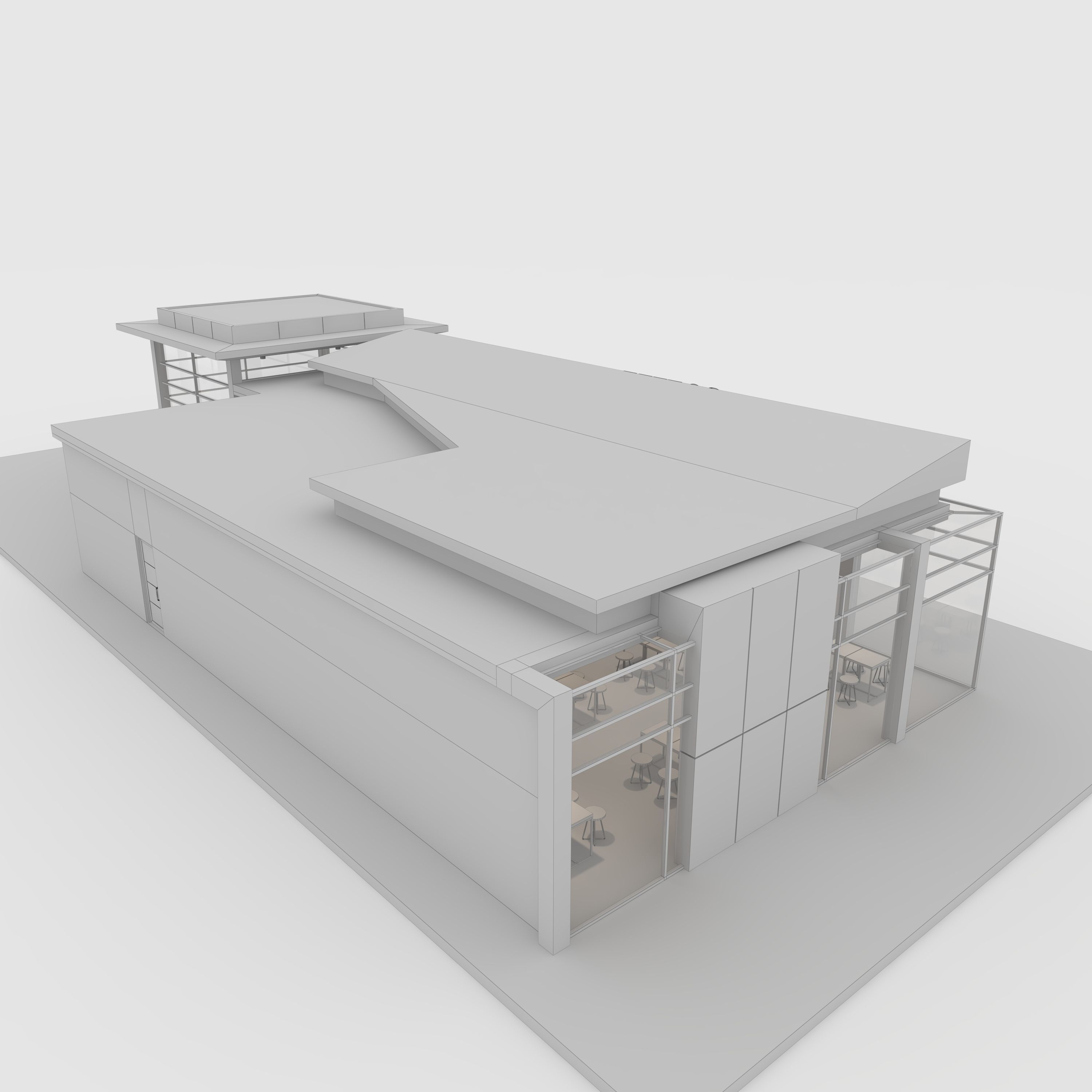 Cafe Modern 2 3D model_23