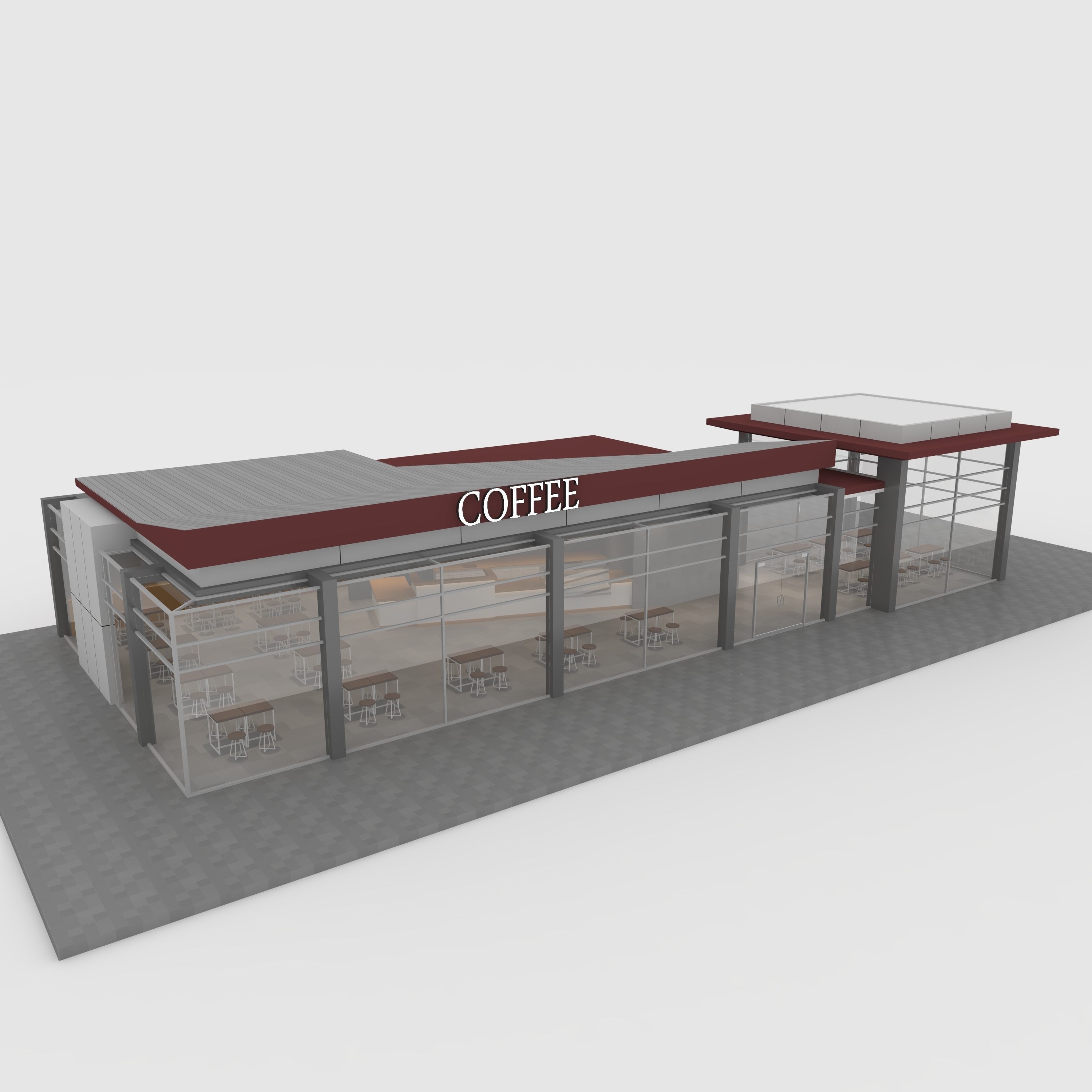 Cafe Modern 2 3D model_12