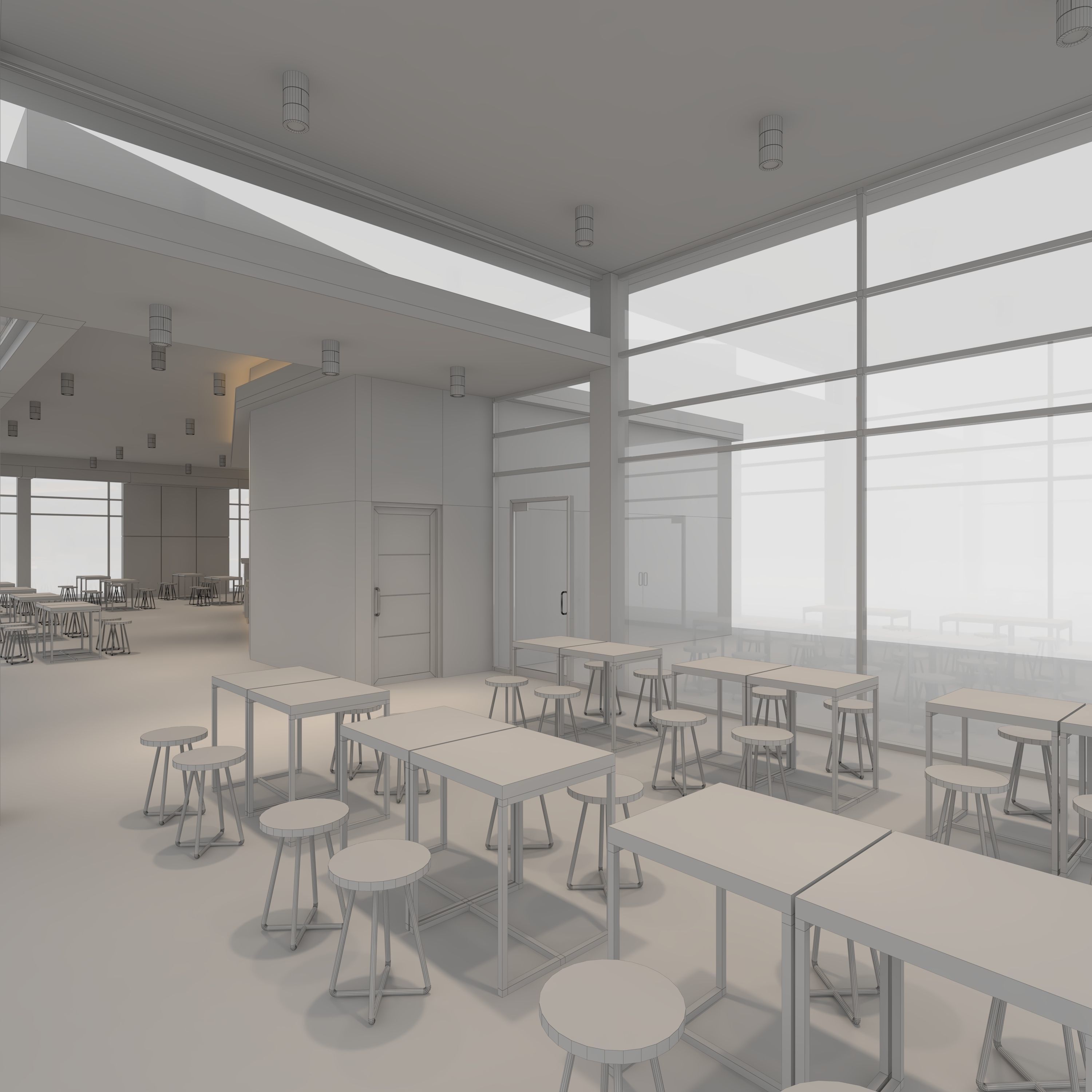 Cafe Modern 2 3D model_35