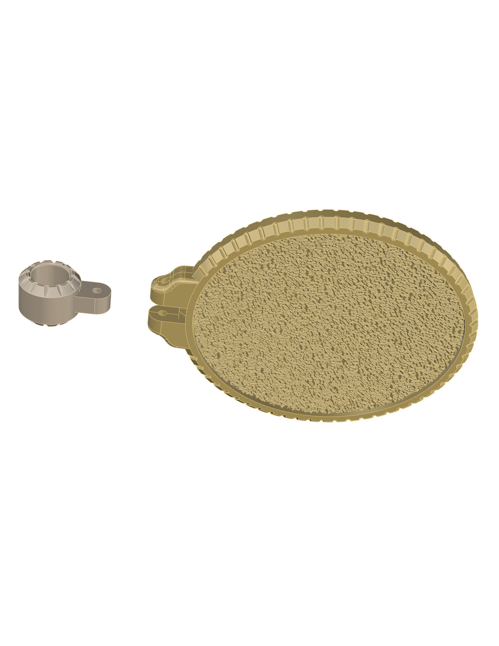 Jesus Pendant 3D print model_8