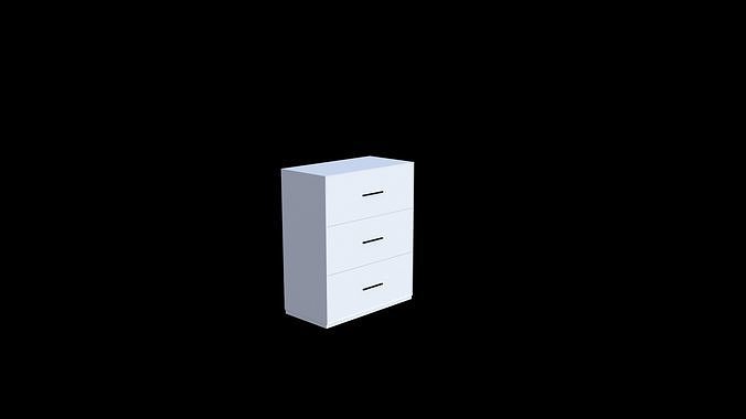 Small Wardrobe Free 3D model