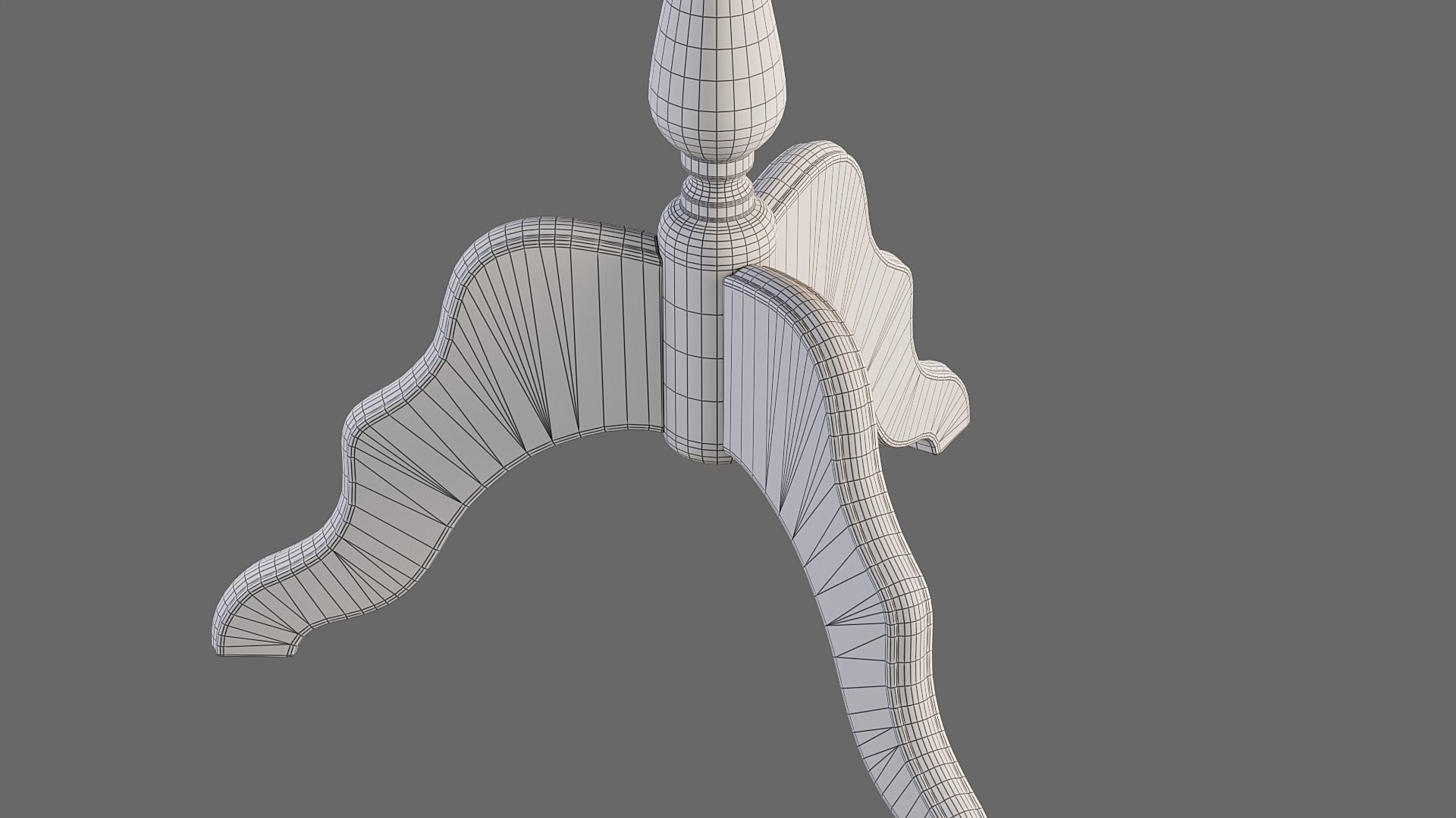 Wooden Flower Stand PBR Low-poly 3D model_13