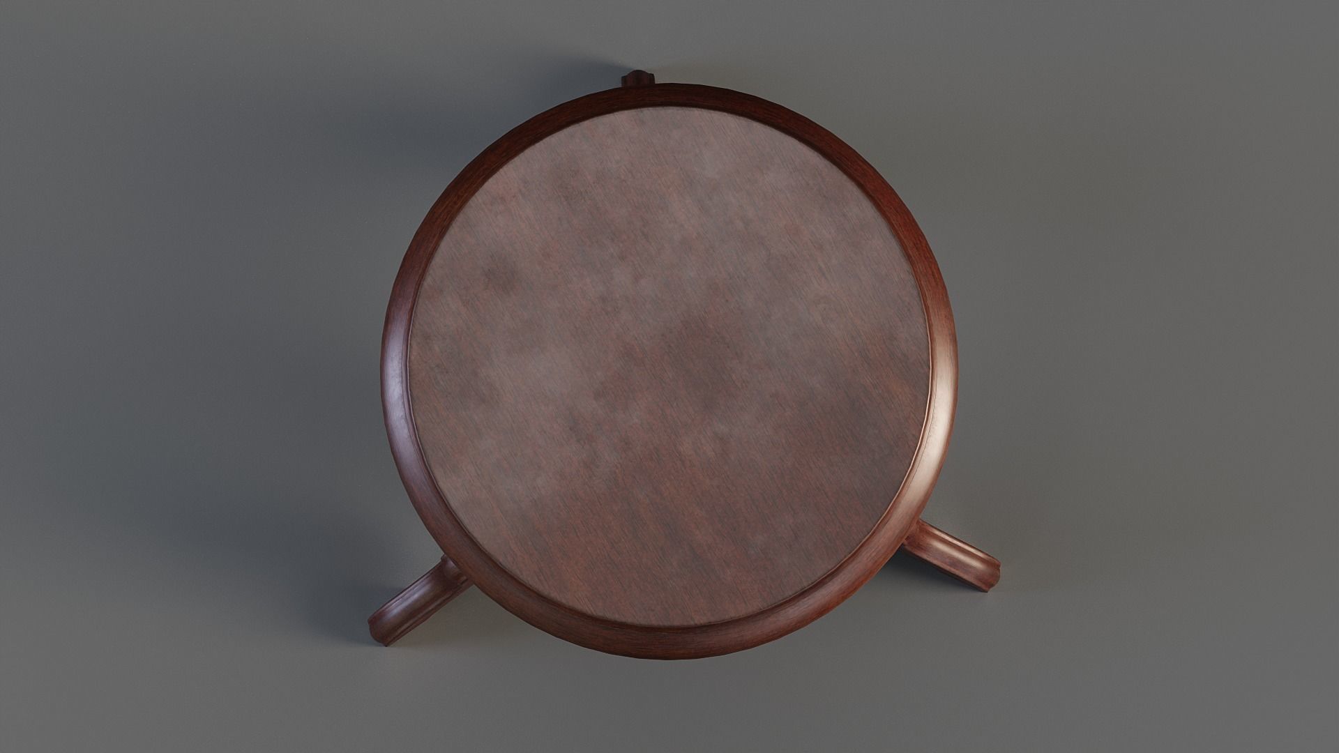 Wooden Flower Stand PBR Low-poly 3D model_4