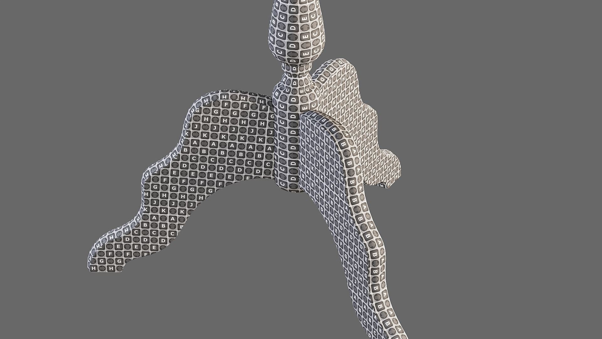 Wooden Flower Stand PBR Low-poly 3D model_14