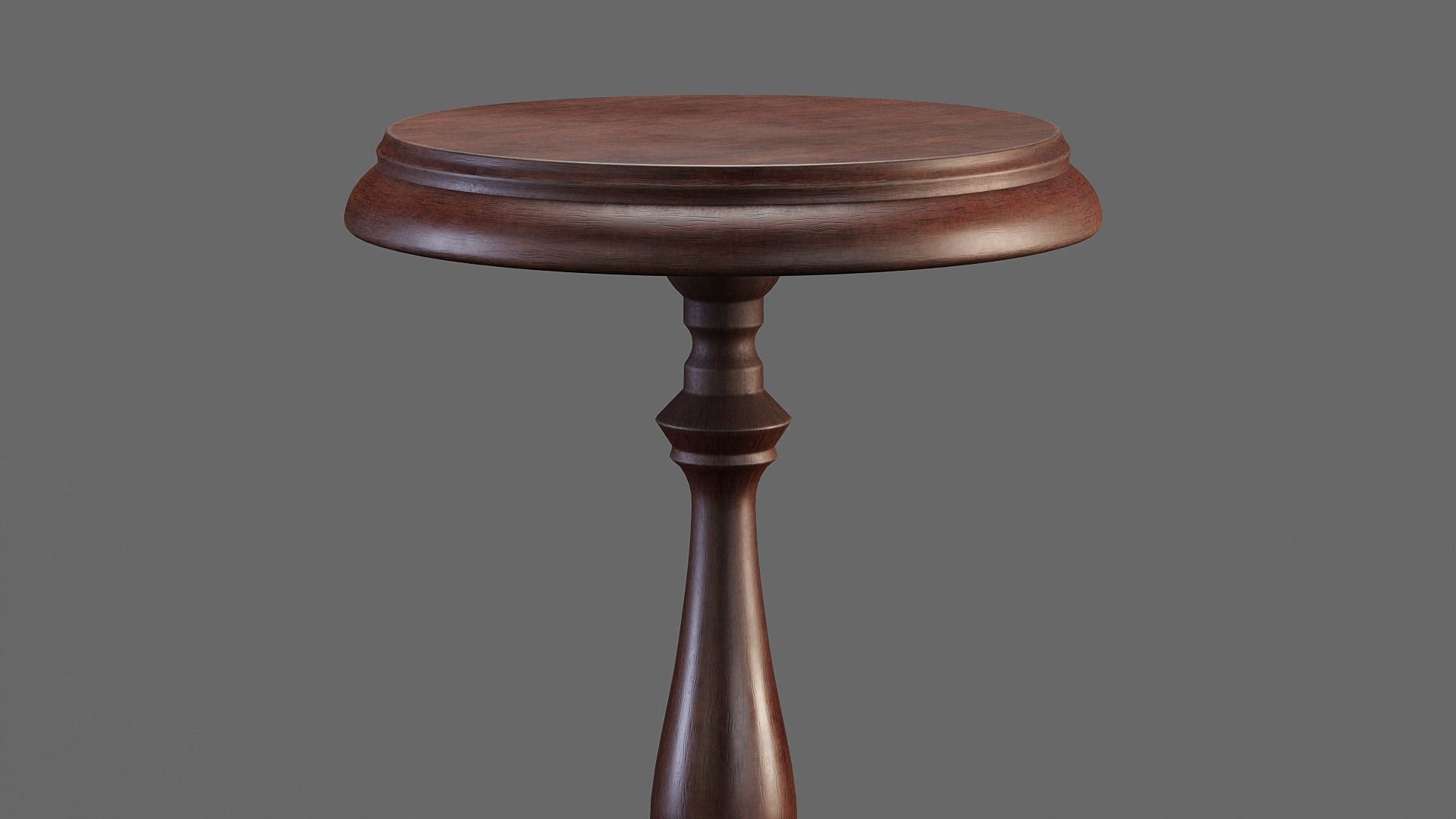 Wooden Flower Stand PBR Low-poly 3D model_5