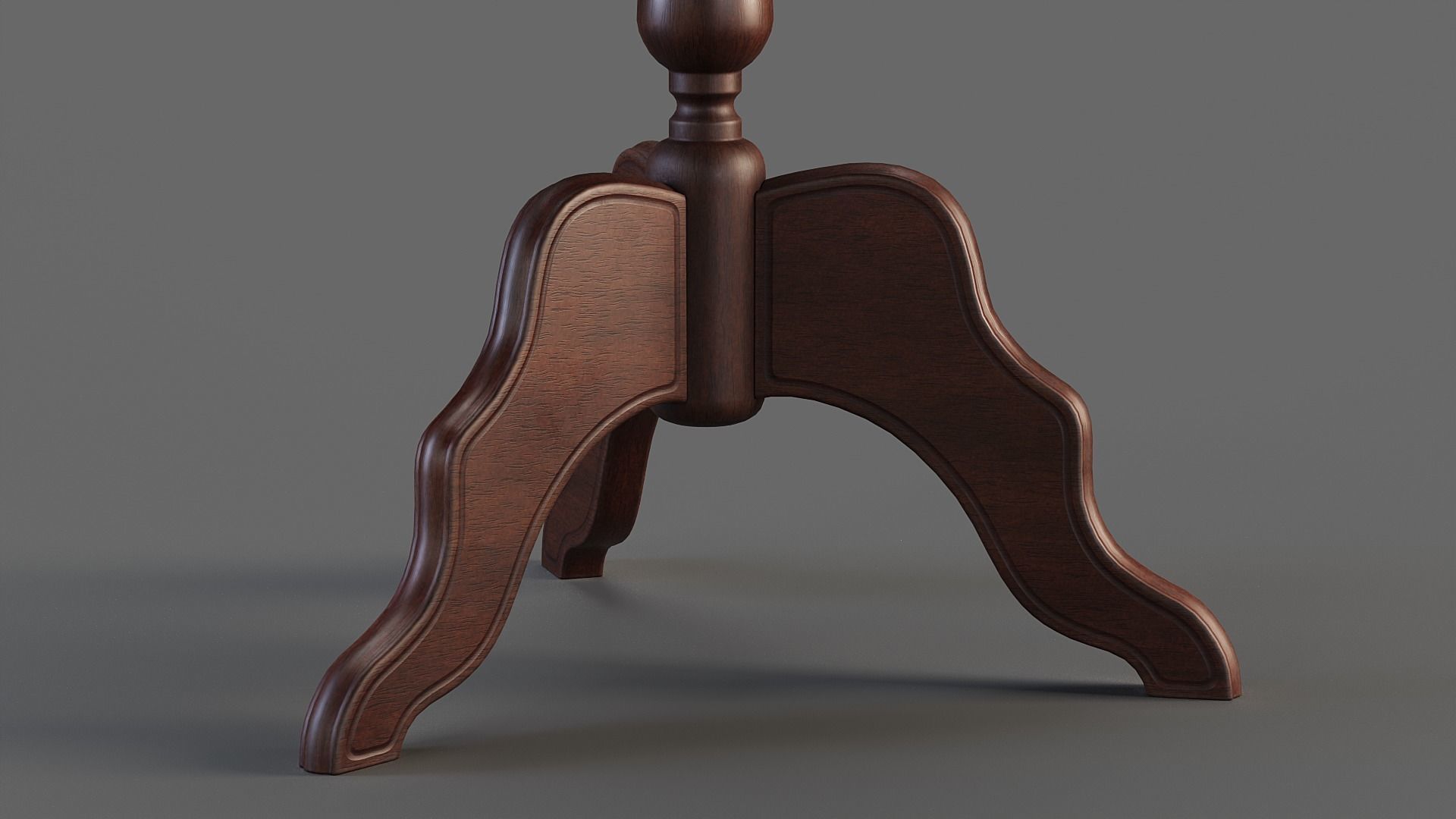Wooden Flower Stand PBR Low-poly 3D model_6