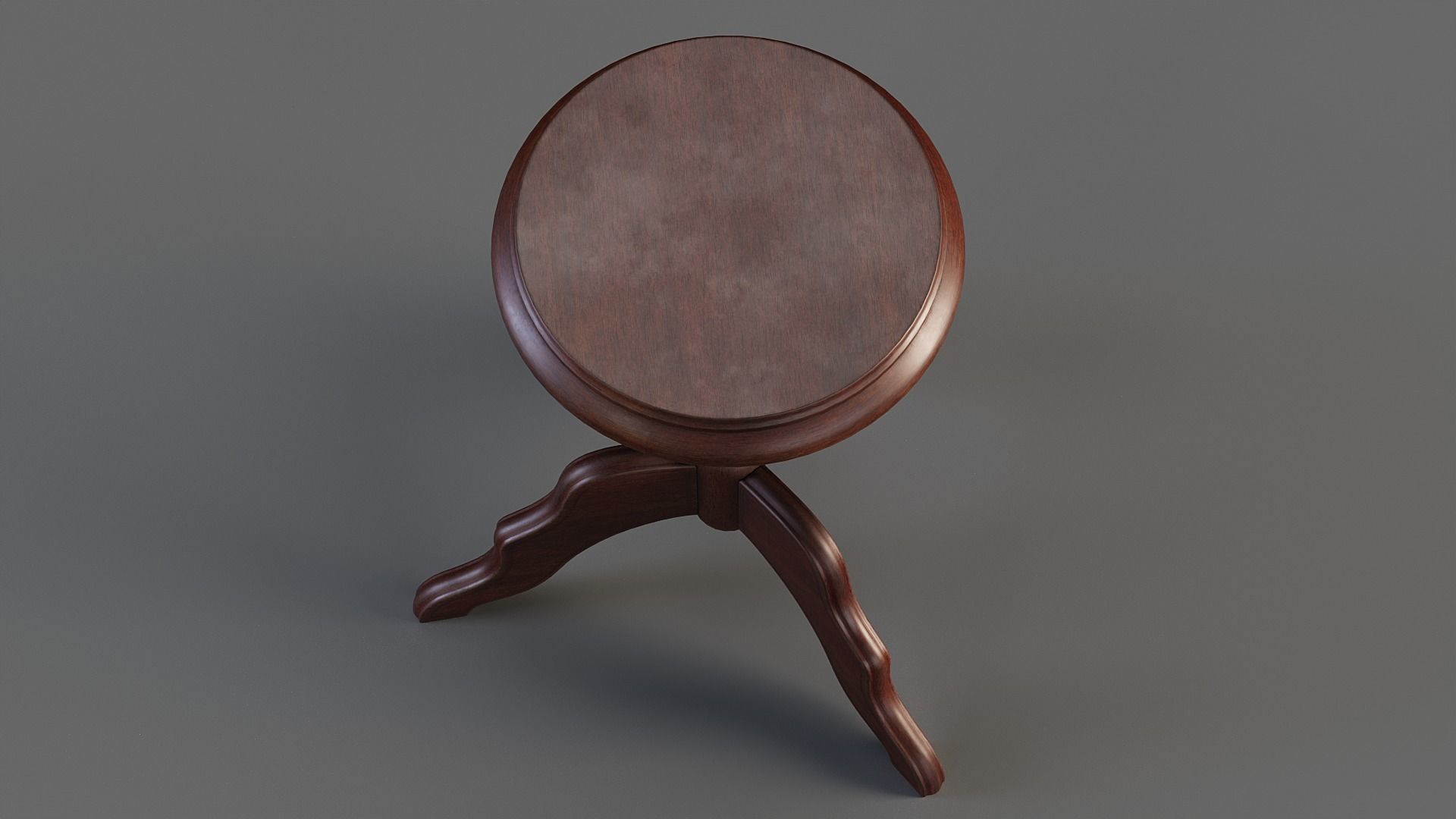 Wooden Flower Stand PBR Low-poly 3D model_3