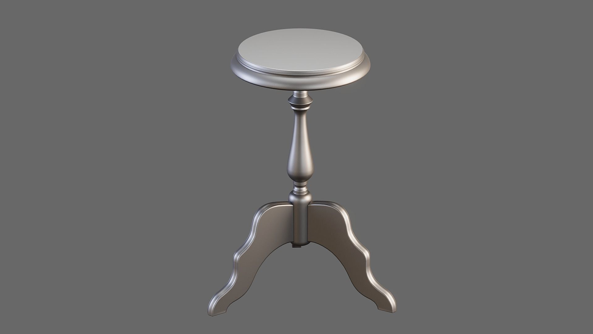 Wooden Flower Stand PBR Low-poly 3D model_9