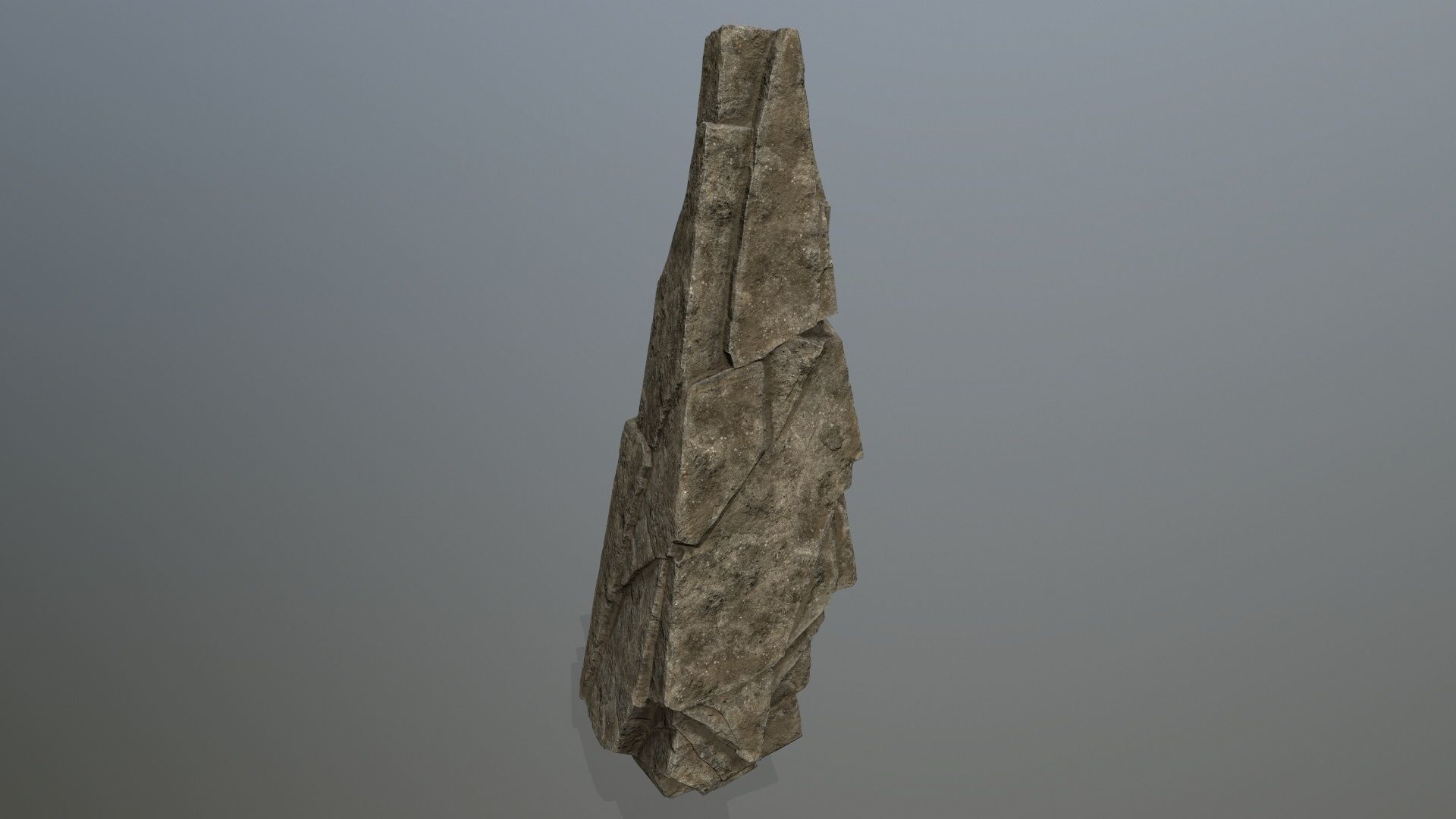 desert  rocks Low-poly 3D model_16