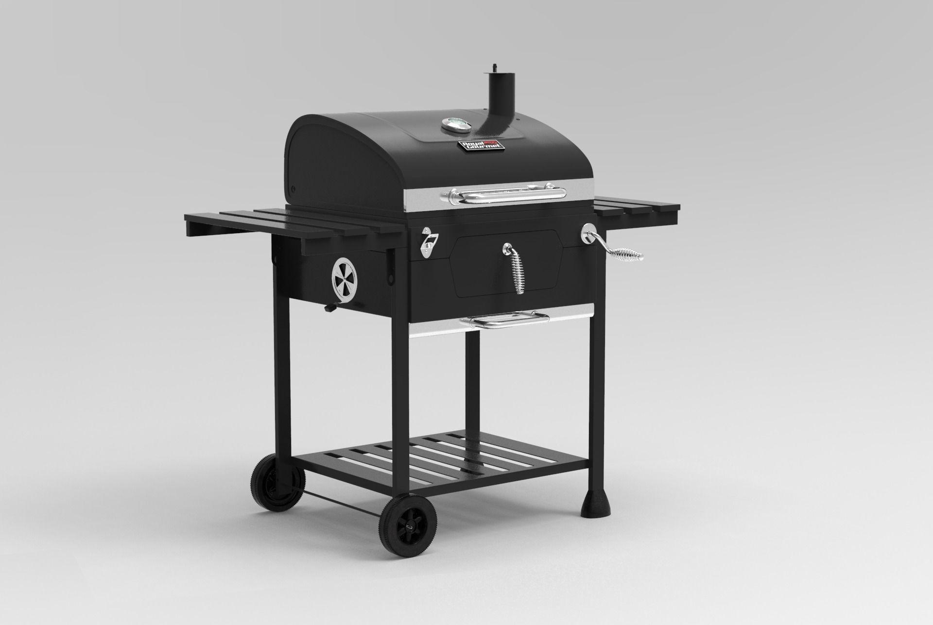 Royal Gourmet CD1824E 24-inch Charcoal BBQ Grill 3D model_26