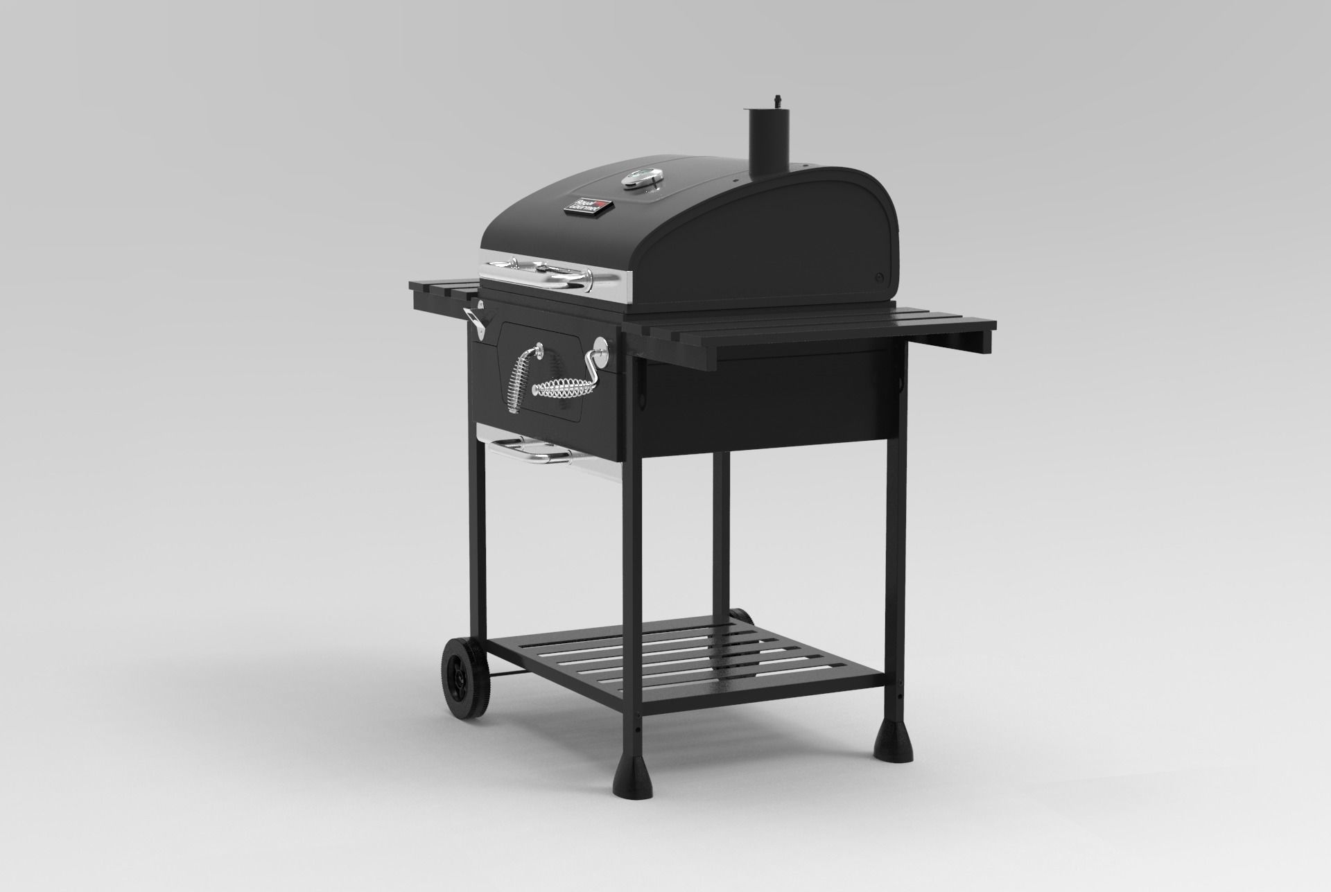 Royal Gourmet CD1824E 24-inch Charcoal BBQ Grill 3D model_23