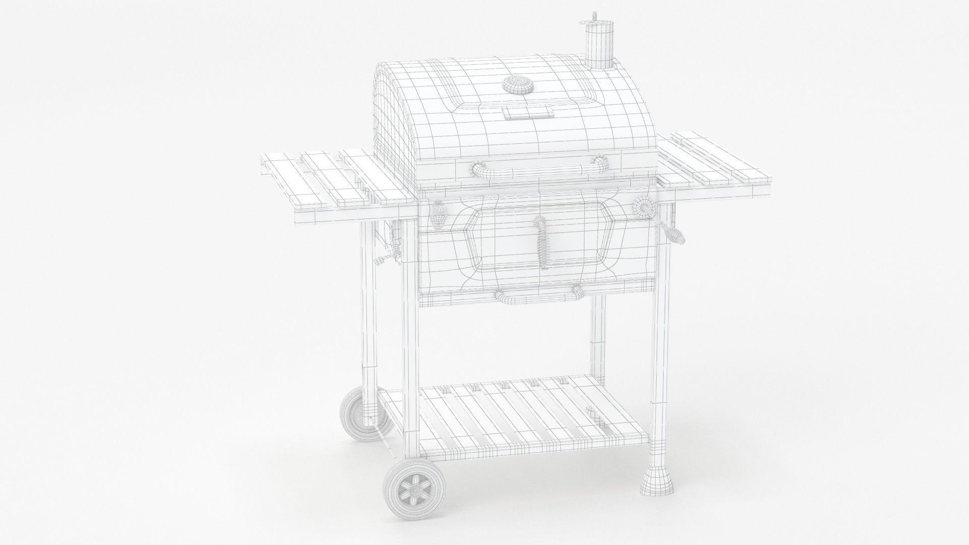 Royal Gourmet CD1824E 24-inch Charcoal BBQ Grill 3D model_8