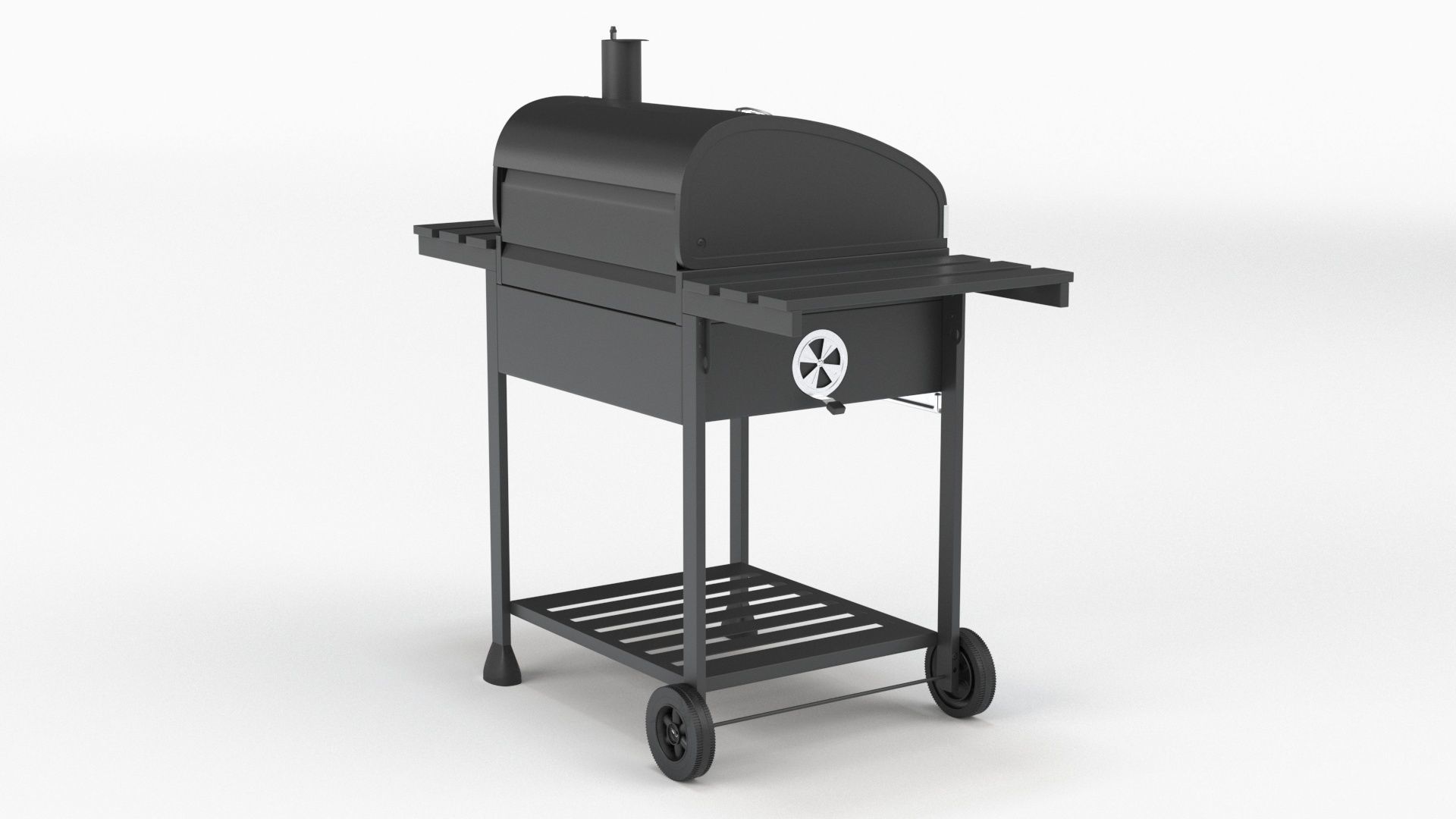 Royal Gourmet CD1824E 24-inch Charcoal BBQ Grill 3D model_9