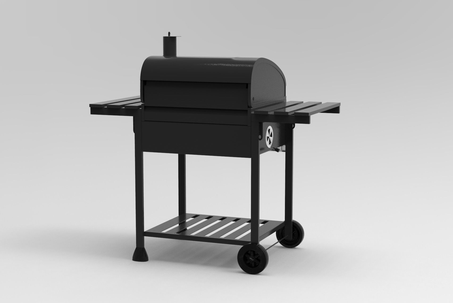 Royal Gourmet CD1824E 24-inch Charcoal BBQ Grill 3D model_32