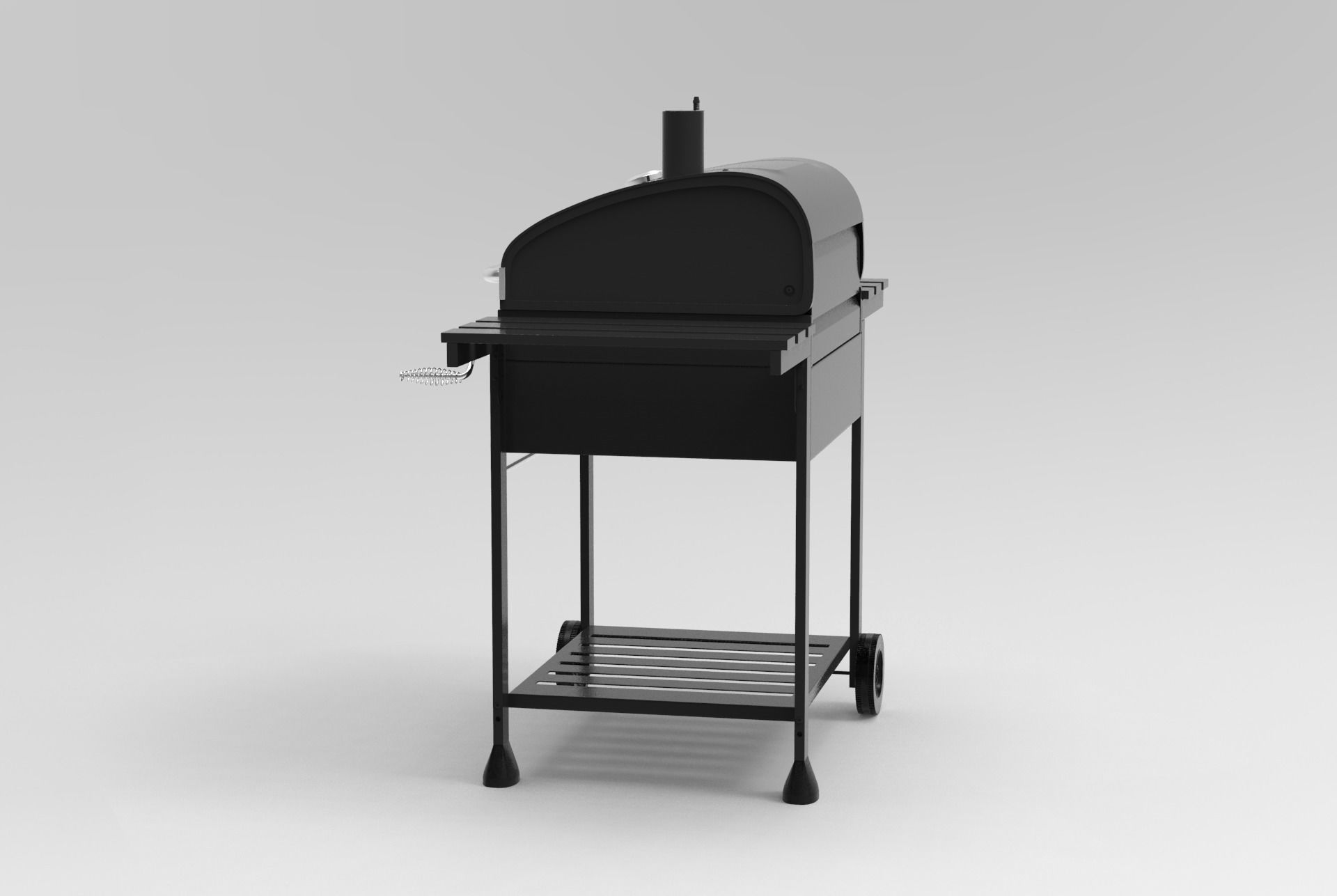 Royal Gourmet CD1824E 24-inch Charcoal BBQ Grill 3D model_21