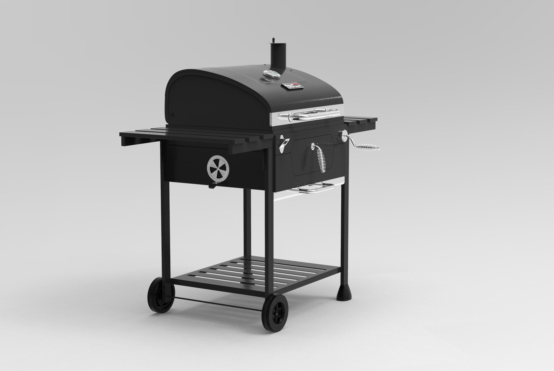 Royal Gourmet CD1824E 24-inch Charcoal BBQ Grill 3D model_27