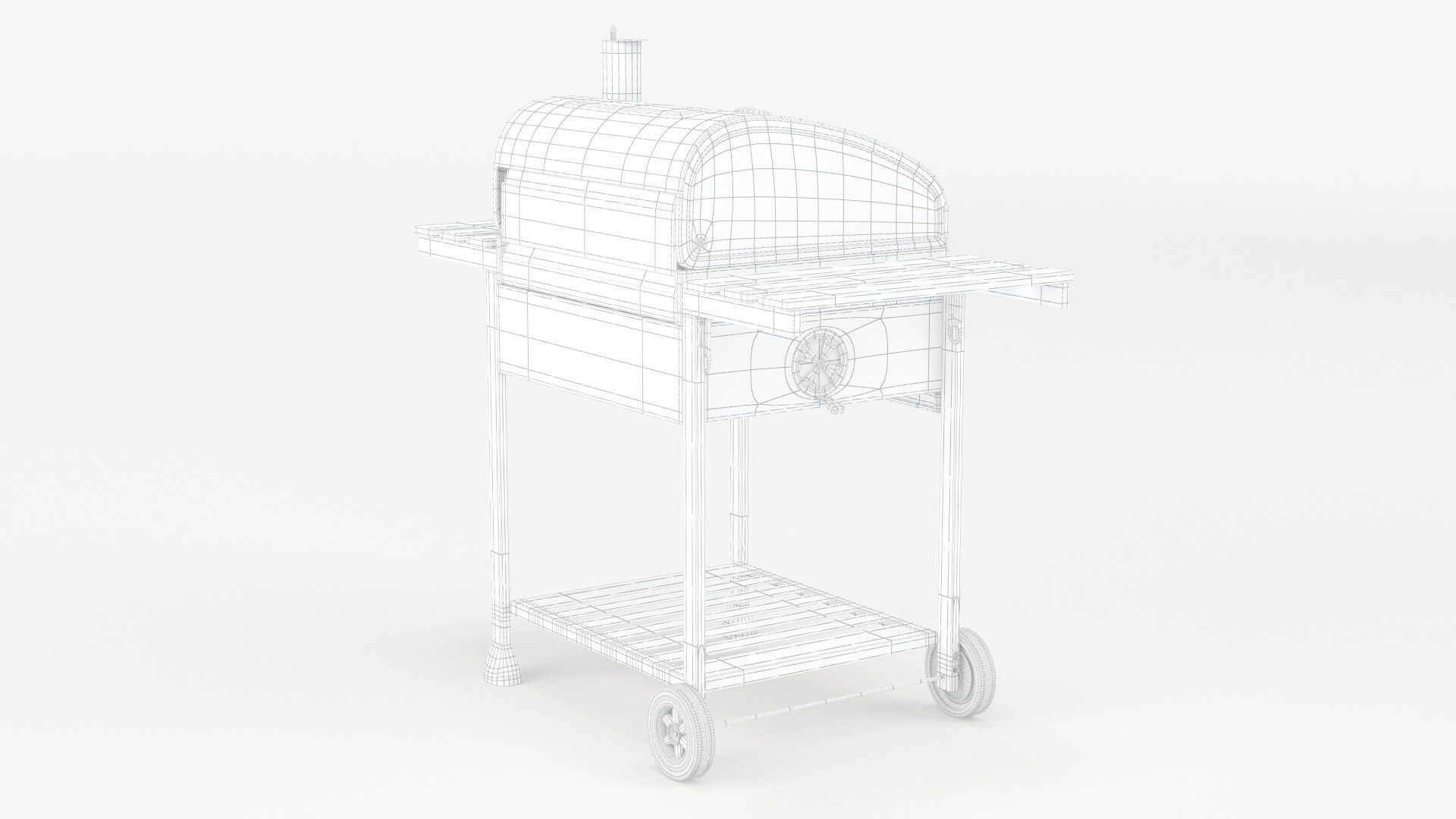 Royal Gourmet CD1824E 24-inch Charcoal BBQ Grill 3D model_10