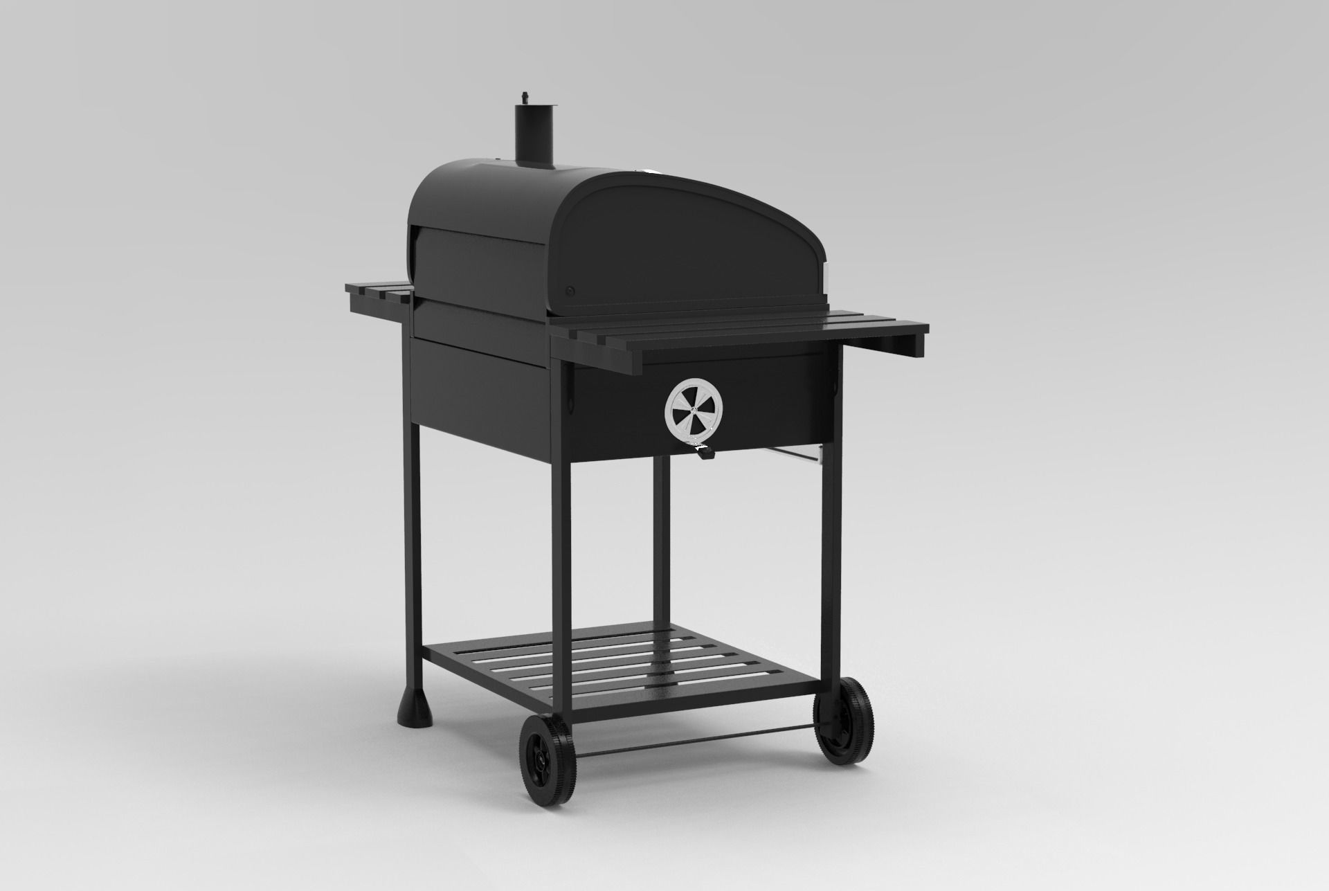 Royal Gourmet CD1824E 24-inch Charcoal BBQ Grill 3D model_30