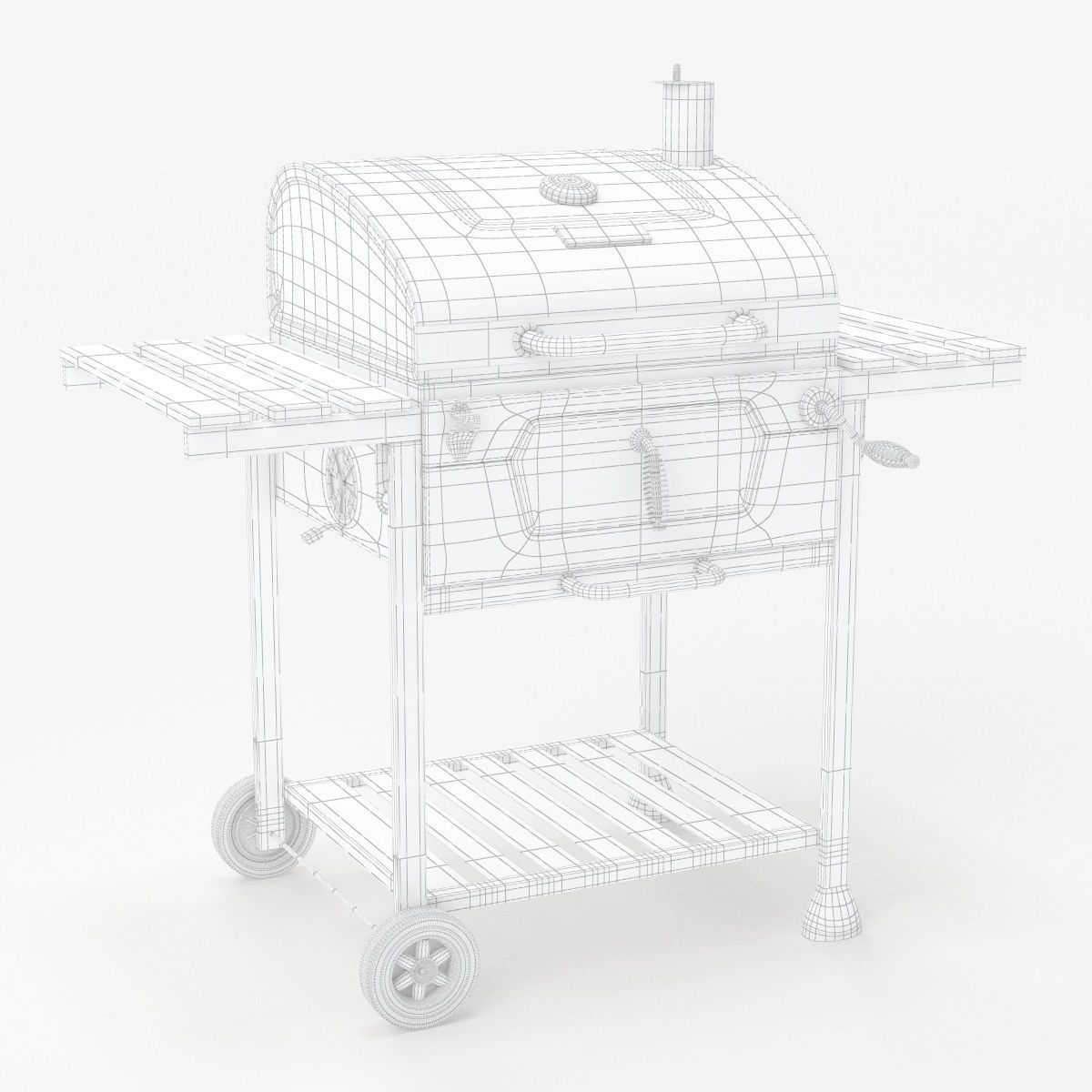 Royal Gourmet CD1824E 24-inch Charcoal BBQ Grill 3D model_34