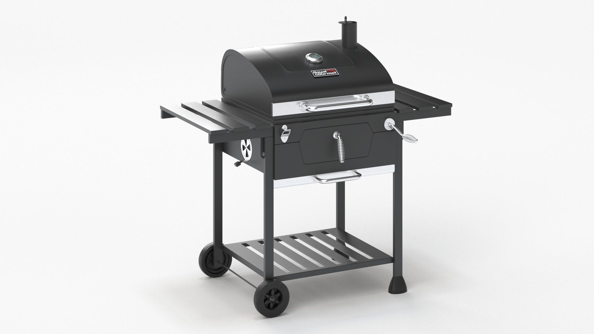 Royal Gourmet CD1824E 24-inch Charcoal BBQ Grill 3D model_11
