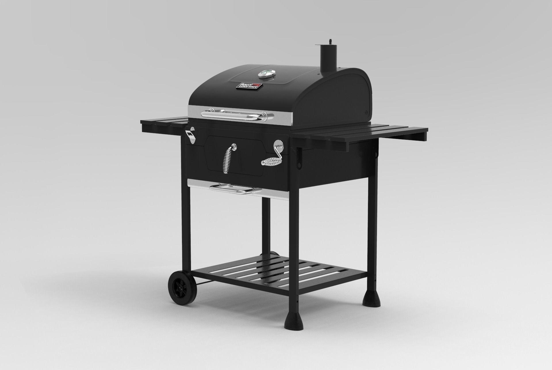 Royal Gourmet CD1824E 24-inch Charcoal BBQ Grill 3D model_24