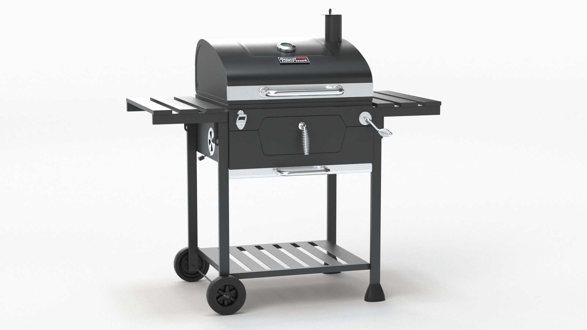 Royal Gourmet CD1824E 24-inch Charcoal BBQ Grill 3D model_17