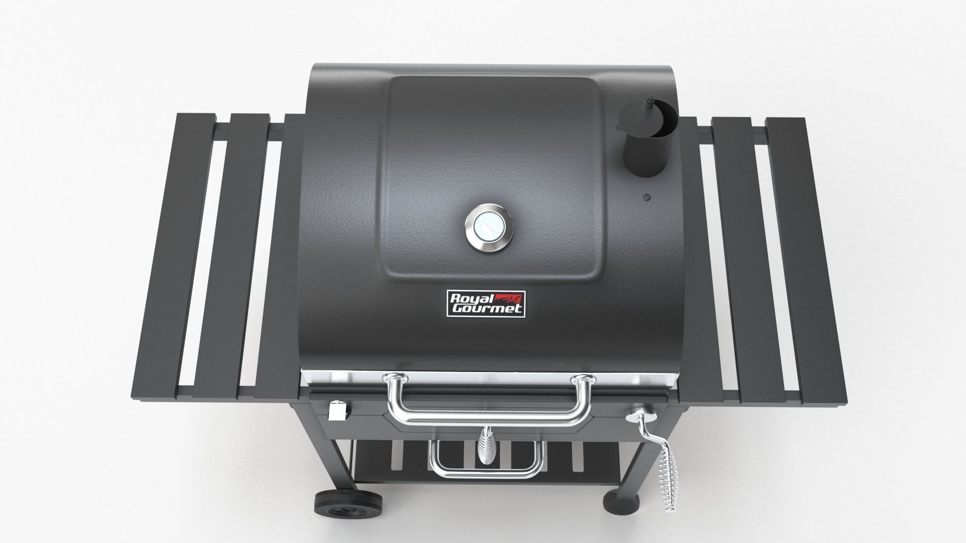 Royal Gourmet CD1824E 24-inch Charcoal BBQ Grill 3D model_12