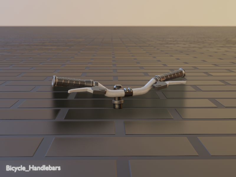 Cargo Bike Carbon Low-Poly and Rigged Version  Low-poly 3D model_23