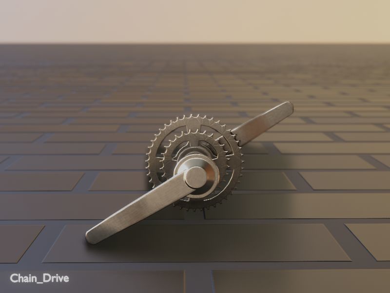 Cargo Bike Carbon Low-Poly and Rigged Version  Low-poly 3D model_33