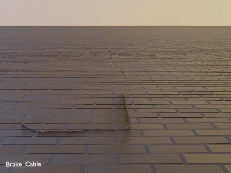 Cargo Bike Carbon Low-Poly and Rigged Version  Low-poly 3D model_28