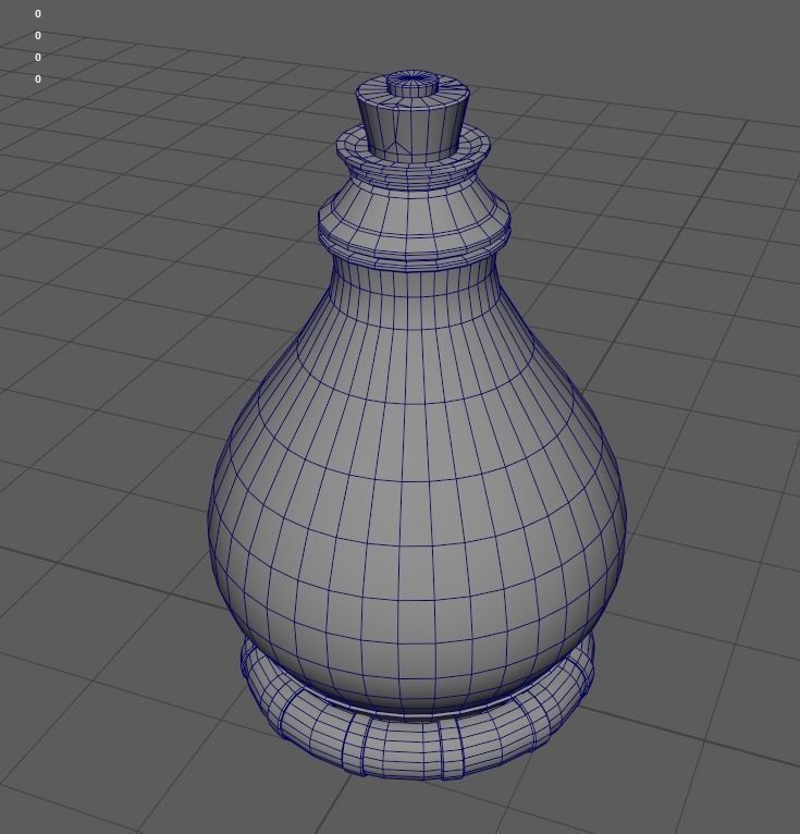 Fantasy Bottle  Low-poly 3D model_11