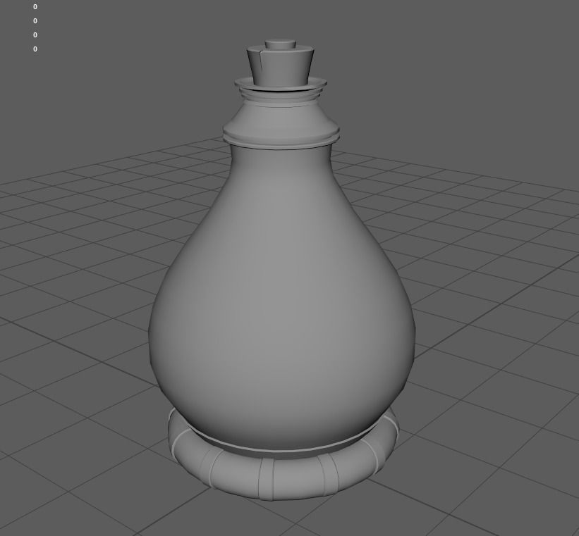 Fantasy Bottle  Low-poly 3D model_18