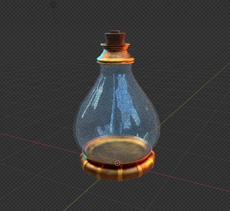 Fantasy Bottle  Low-poly 3D model_19