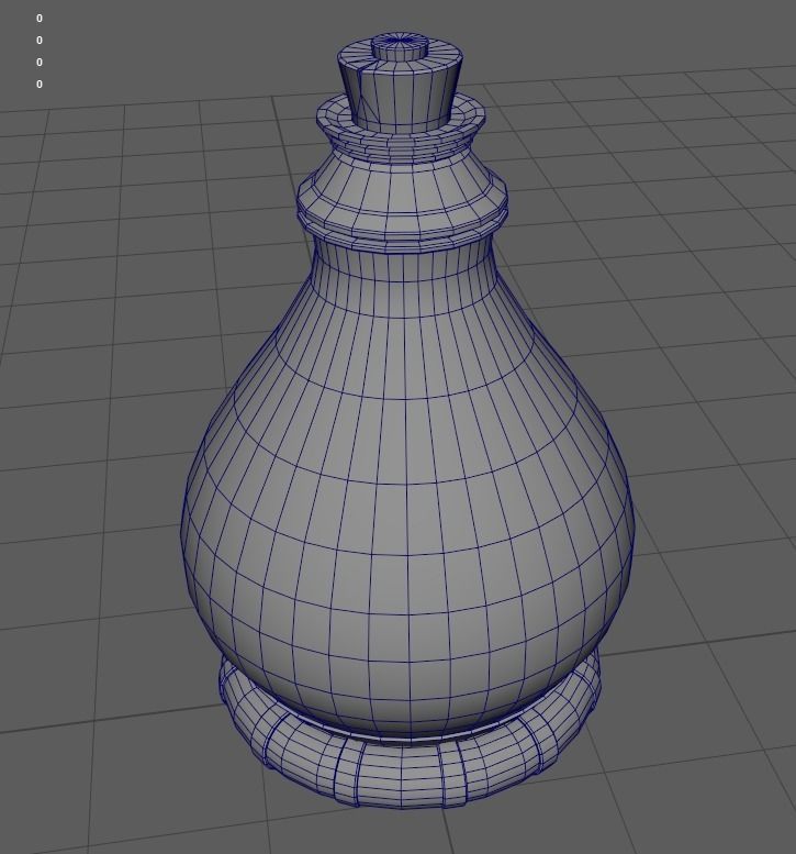 Fantasy Bottle  Low-poly 3D model_21