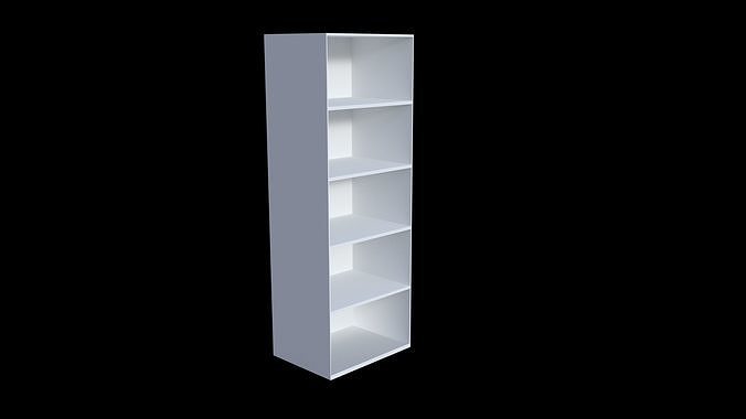 Wardrobe bookcase Free 3D model