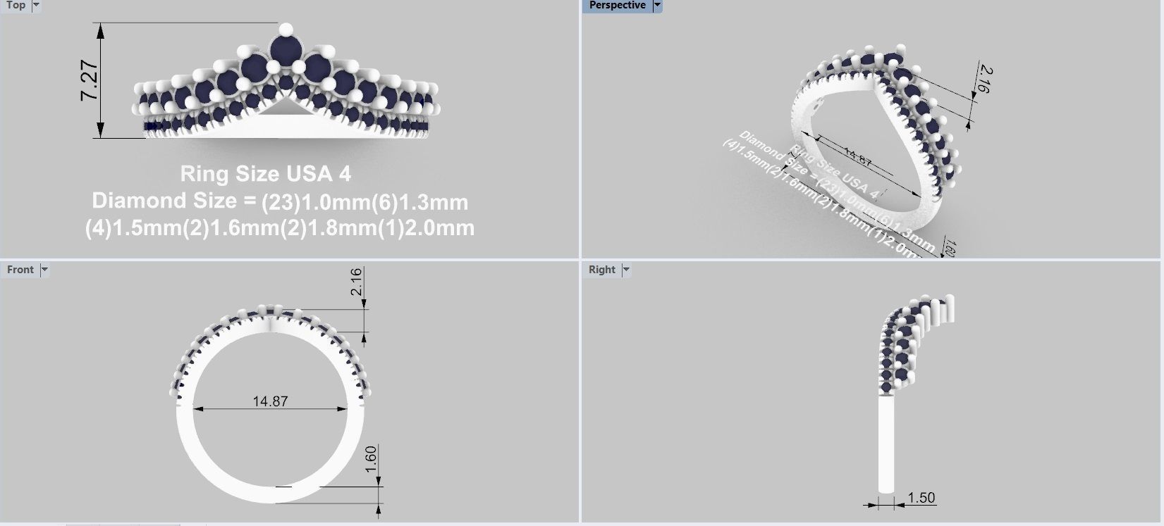 Curve Band RG MSR 007 3D print model_1