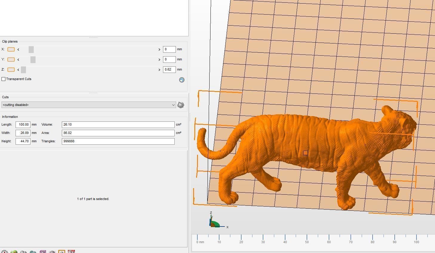 Tiger statue 3D print model_20