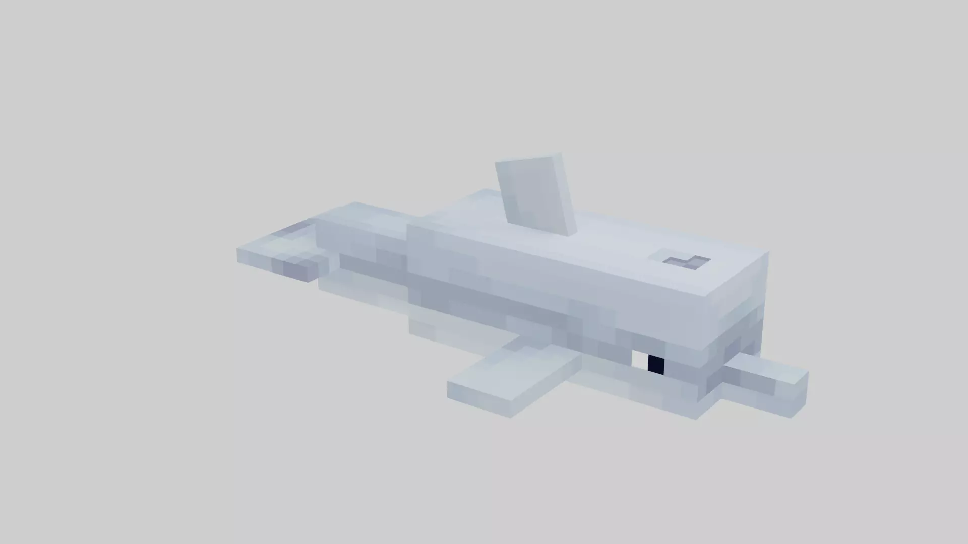 Minecraft Dolphin Low-poly 3D model