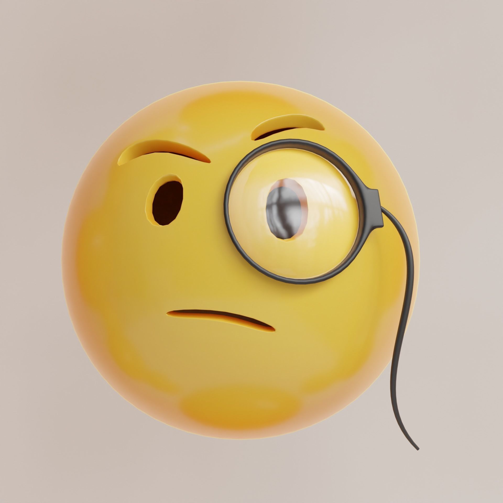 Emoji Pack - Low Poly  Low-poly 3D model_17