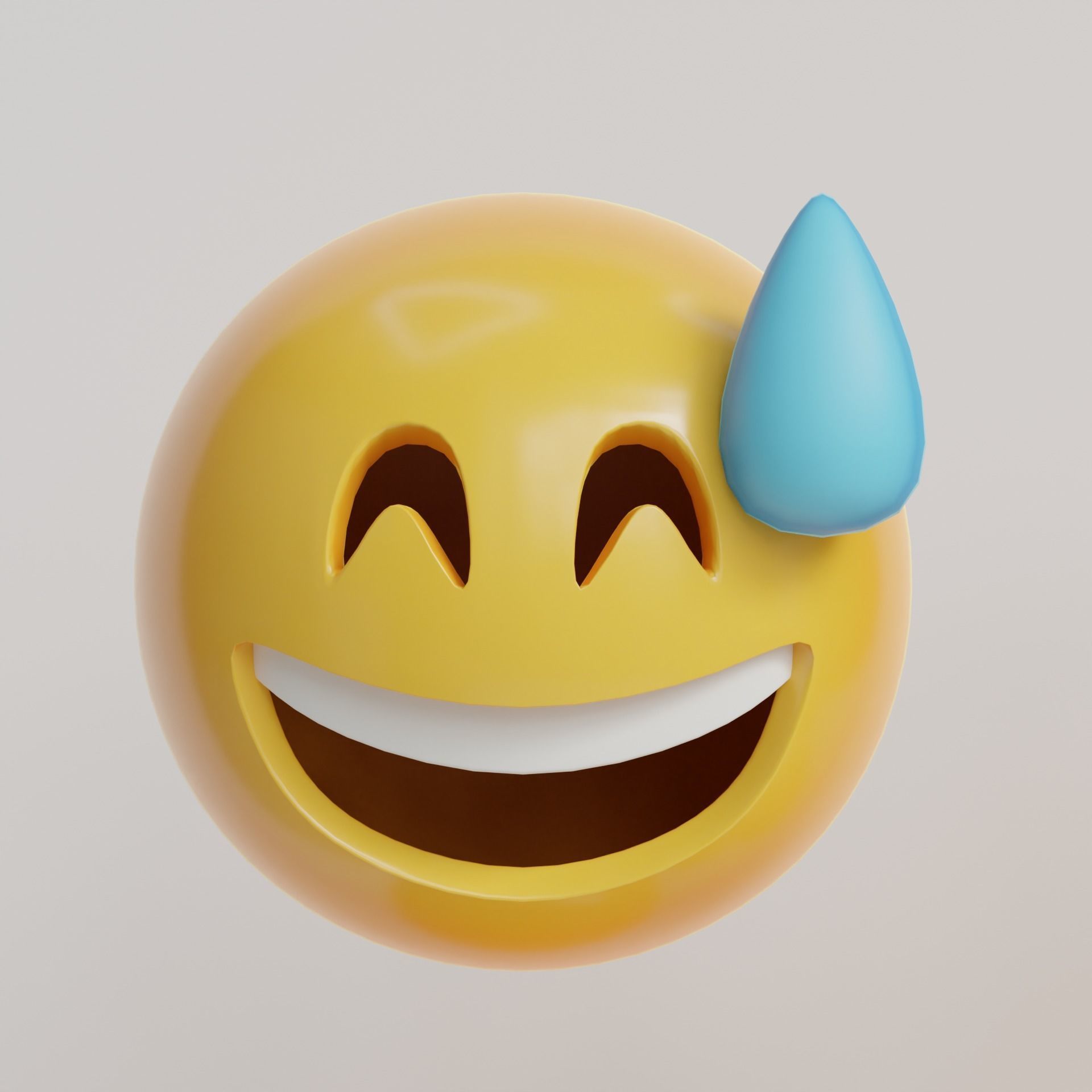 Emoji Pack - Low Poly  Low-poly 3D model_1