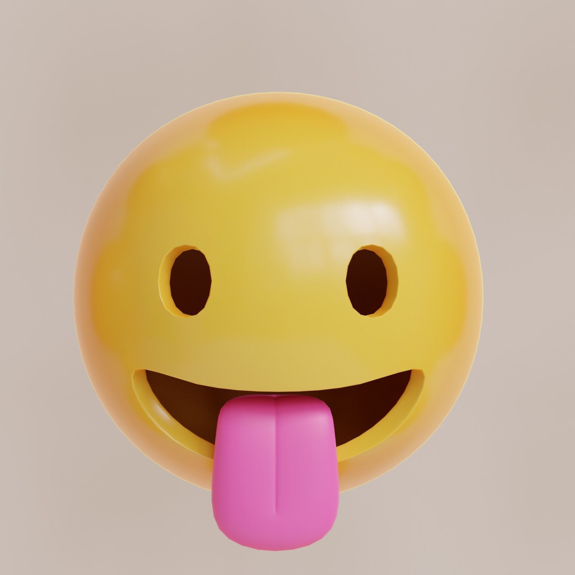 Emoji Pack - Low Poly  Low-poly 3D model_16