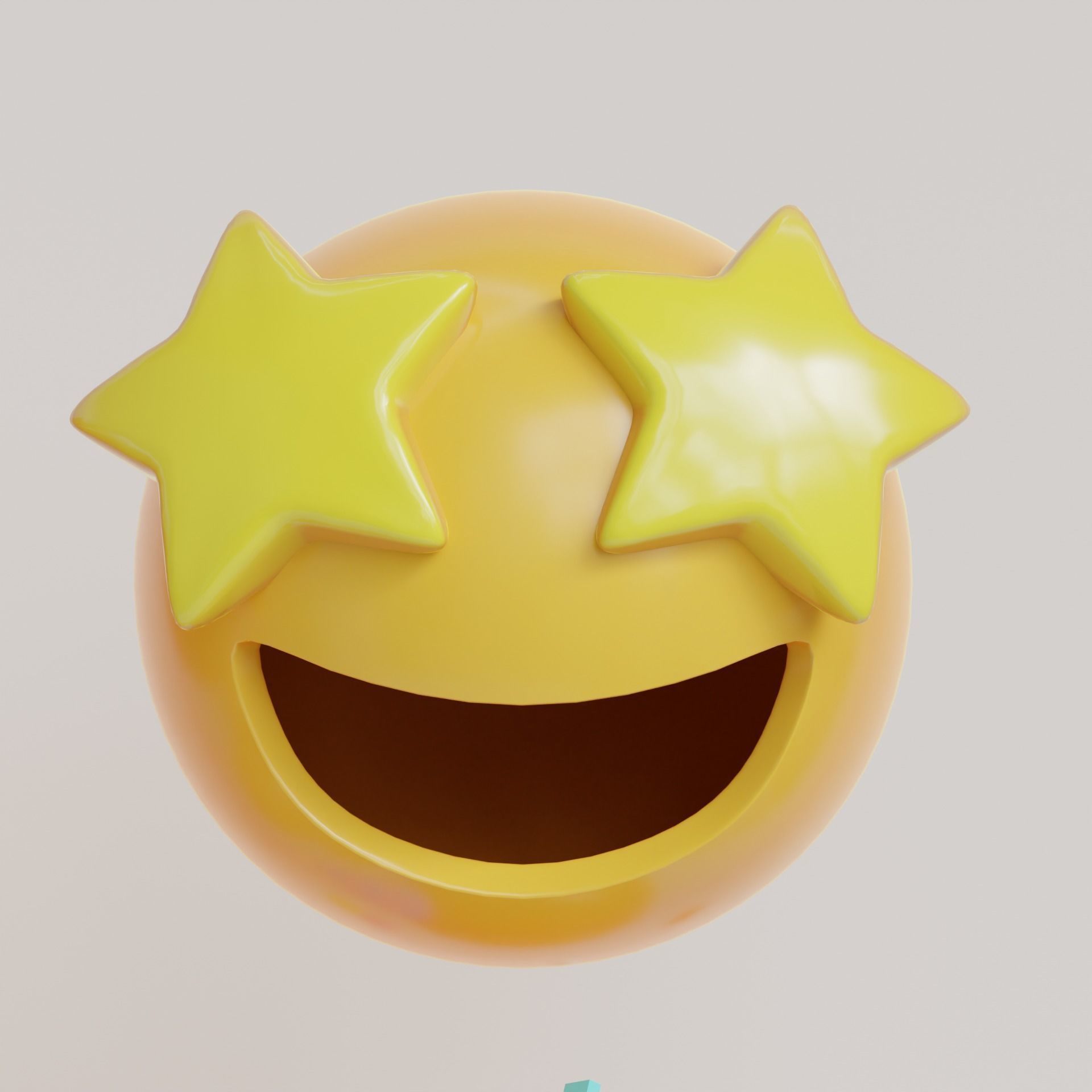 Emoji Pack - Low Poly  Low-poly 3D model_6